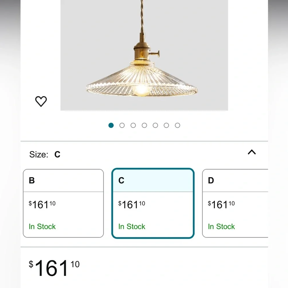 KucooN Chandelier Ceiling Lamp Light - Brass glass